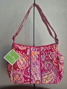 Vera Bradley Rasberry Fizz On The Go Cargo Crossbody Bag